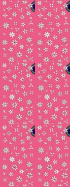 Çiçekli eskiz deseni. El çizimi. Pembe renkli çiçekler. Suluboya çizimi.