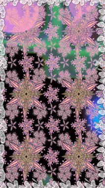 Modern stil dokusu. Çiçek desenli raster, nötr çizgi grafik deseni soyut raster arkaplan.