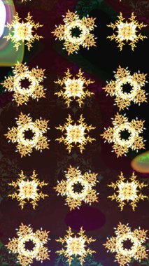 Tekstil tasarımı için geleneksel Raster çiçek buketi kahverengi renkli. Çiçeksiz desenli nakış işlemeli gelincikler ve vadi zambaklarıyla.