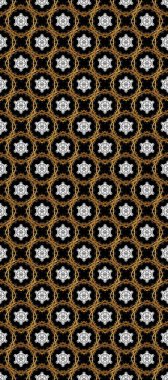 Altın elementler siyah, kahverengi ve beyaz renklerde. Barok tarzında kusursuz bir doğulu süsü. Geleneksel klasik raster altın pürüzsüz desen.