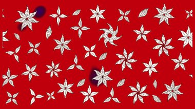 Kırmızı renkte güzel çiçekler olan eskiz deseni, suluboya çiçek deseni, duvar kağıdı, kart ya da kumaş için fayanslı. Raster..