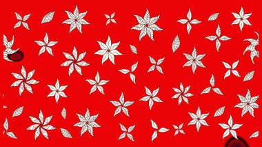 Raster Illustrasyon 'daki Çiçek Deseni' nin son moda çizimi. Güzel kumaş deseni. Renkli Yaz Temalı eskiz kalıbı. Düz Çiçek Elementleri Tasarımı.