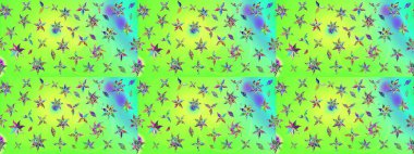 Yeşil renkli çiçekler. Çiçekli karalama şeklinde Raster çiçek deseni. Nazikçe, güzel çiçek arkaplanı..