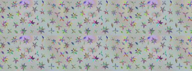 Suluboya etkisi. Organik elementler. Raster deseni. Botanik çizim deseni.