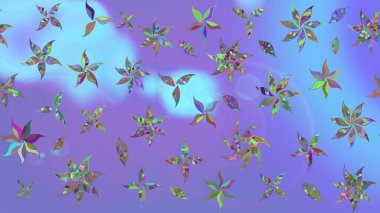 Moda baskısı. Çiçeğin suluboya çizimlerinin mükemmel deseni. Raster illüstrasyonu. Suluboya çizim kalıbı. Eski model. Dekorasyon ve tasarım için güzel desen.