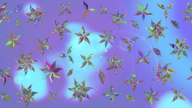 Mor renkli etnik çiçeklerle zarif bir eskiz şekli. Raster Çiçek İllüstrasyon Şirin Tekstil.