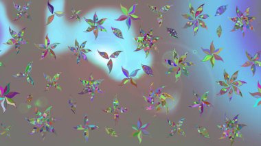 Eskiz geçmişi. Kumaş, tekstil, duvar kağıdı baskısı için. Eski usul. Tomurcukları papatya çiçekleri olan sevimli bir çiçek deseni. Raster illüstrasyonu. Miles Fleur, dandik süs.