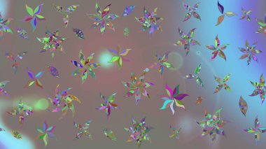 Raster illüstrasyonu. Küçük çiçekteki sevimli çiçek deseni. Modaya uygun kumaş deseni. Tony 'nin kumaş desenini çiz.