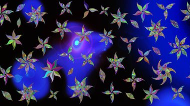 Organik elementler. Suluboya etkisi. Botanik çizim kalıbı. Raster deseni.