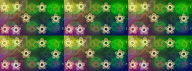 Meteoroloji buz koleksiyonu. Kar Tanesi Raster simgesi arkaplanı. Xmas Frost kar taneleri izole edilmiş siluet sembolü. Kış yeşili, kahverengi ve mavi noel kar bembeyaz kristal element. Raster tasarımı