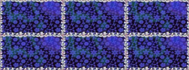 Güzel kumaş deseni. Raster illüstrasyonunda kusursuz çiçek deseni. Düz Çiçek Elementleri Tasarımı. Renkli Bahar Teması Kusursuz Arkaplan.