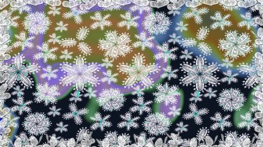 Çiçekle kusursuz desen. Renkli Bahar Temalı Kusursuz Arkaplan. Gri renkli çiçekler. Düz Çiçek Elementleri Tasarımı.