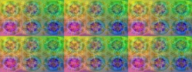 Renkli elementlerle Raster ilginç desen