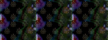 Siyah renkli çiçekler. Renkli Bahar Teması eskiz kalıbı. Çiçek desenli eskiz. Düz Çiçek Elementleri Tasarım Raster illüstrasyonu.