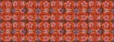 Yeni yıl kar tanesi. Düz kar karalama ikonları, kar taneleri turuncu, kahverengi ve pembe renkli siluetler noel afişi, kartlar. Güzel soyut kar taneleri raster tasarımı..