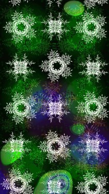 Raster illüstrasyonu. Kar taneleri ve raster arkaplanlı Noel karalaması deseni.