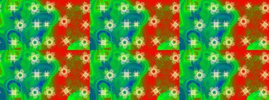 Renkli elementlerle Raster ilginç desen