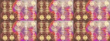 Güzel soyut kar tanesi raster tasarımı. Düz kar karalama ikonları, kar taneleri kahverengi, pembe ve bej renkli siluetler noel afişi için, kartlar. Yeni yıl kar tanesi.