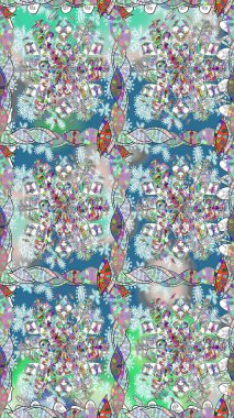 Tarafsız renkler. El çizimi, soyut ve süslü elementler. Yaz çiçekleri teması. Klasik çiçekler. Suluboya resim taklit Raster illüstrasyonu.