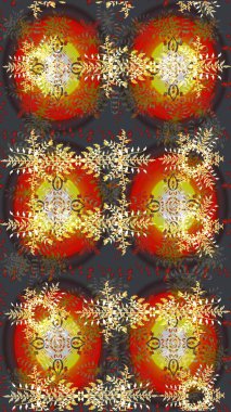 Kar tanesi raster arka planı. Raster illüstrasyonu. Kış grisi, kahverengi ve kırmızı noel kar düz kristal element. Meteoroloji buz koleksiyonu. Xmas don kar taneleri izole edilmiş siluet sembolü.