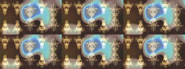 Küçük kahverengi, bej ve nötr çiçeklerle oldukça eski bir besin torbası deseni. Millefleur 'lar. Tekstil, kumaş, kapaklar, duvar kağıtları, baskı, örgü, dekupaj için çiçek arkaplanı..