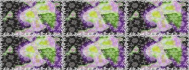 Gri renkli çiçekler. Raster illüstrasyonu. Küçük çiçekte sevimli çiçek deseni var..