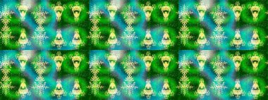 Raster Noel soyut renkli arka plan ve tatlı kar tanesi. Kar taneleri deseni. Raster illüstrasyonu. Noel Kar Taneleri Arkaplanı. Şirin Desen.