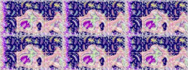 Çiçek deseni. Düz Çiçek Elementleri Tasarımı. Renkli Bahar Temalı Kusursuz Arkaplan. Raster pürüzsüz Güzel kumaş deseni.