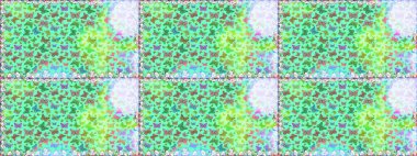 Tekrarlanan karalamalar. Mistik, semboller. Mavi arka planda el çizimi. Kusursuz renk çizimi deseni.