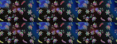 Desen snowflakes.raster Noel soyut renkli arka plan ile düşen kar tanesi. Raster illüstrasyon.