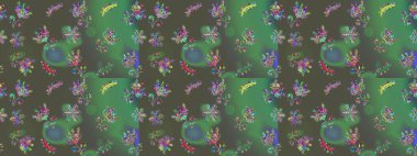 Zarif, parlak ve eskiz yeşil, gri ve mavi çiçek desenli tasarım. Sabıka fotoğraflarında, bebek kıyafetlerinde, duvar kâğıtlarında, paket kutularında falan kullanılabilir. Raster..