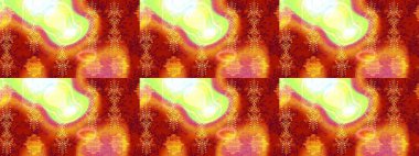 Raster illüstrasyonu. Kırmızı, turuncu ve sarı renkte çiçekler. Çiçek desenli eskiz, vuruşlar, sıçramalar, yaz çiçekleri..