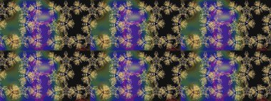 Snowflakes desen. Raster kar taneleri arka plan. Kar tanesi renkli desen. Renk arka plan üzerinde izole soyut kar taneleri ile düz tasarım. Raster illüstrasyon.