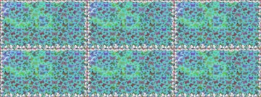 Tekstil baskısı için ekose kelebek. Kusursuz desen. Mavi renkte bir resim. Raster illüstrasyonu. Karala, karala, karala.