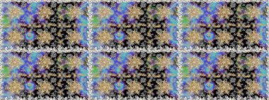 Gri renklerdeki altın element. Doku arka planında altın duvar kâğıdı. Barok tarzında altın çiçekli süs. Damask kusursuz yinelenen arkaplan.