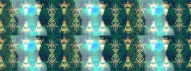 Çiçeksel fantezi tasarımı ve parlak bir arka plan çizimi. Renkli Bahar Teması eskiz kalıbı. Düz Çiçek Elementleri Tasarımı.