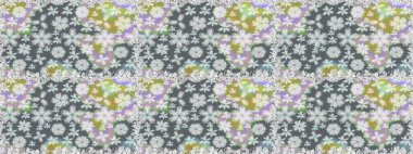 Küçük gri çiçekli oldukça eski bir besin torbası deseni. Tekstil, kumaş, kapaklar, duvar kağıtları, baskı, naylon, yapıştırma, örgü, dekupaj için çiçeksiz arkaplan. Millefleurlar.
