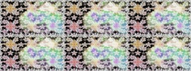 Suluboya kusursuz desen. Dekorasyon ve tasarım için güzel bir desen. Eski model. Moda baskısı. Çiçeğin suluboya çizimlerinin zarif deseni.