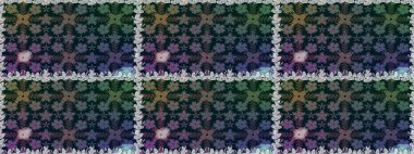 El çizimi çiçekli, pürüzsüz bir desen. Mavi arka planda. Çocuksu tasarım. Tekstil, kumaş, ambalaj, hatıra defteri için güzel çiçek arkaplanı..