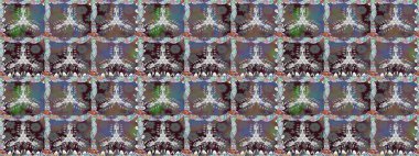 Gri renkli çiçekler. Küçük çiçekte sevimli çiçek deseni var..