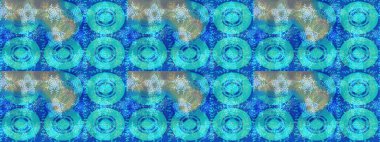 Çiçekler maviye. Raster hisseleri. Suluboya, elle çizilmiş. Taslak arkaplan deseni.