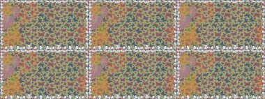 Tarafsız bir arkaplanda renkli kelebekler. Renkli folklorlu, kelebekli kusursuz desen. Paketleme, kağıt, kumaş için uygun.