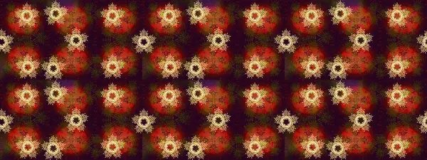 Kahverengi, kırmızı ve turuncu renklerde şirin kar taneleri. Kışın sembolü, mutlu noeller, mutlu yeni yıl kutlaması Raster illüstrasyonu. Soyut duvar kâğıdı, ambalaj dekorasyonu. Kar tanesi kadar basit..