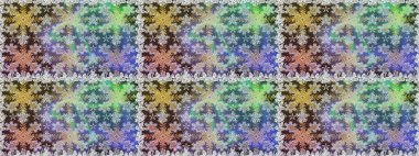 Raster illüstrasyonu. Tarafsız renklerde, altın elementlerle klasik, pürüzsüz desen.