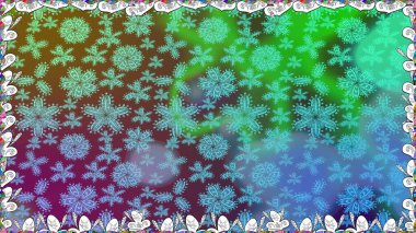 Sevimli çiçek raster deseni. Renkli Yaz Temalı Kusursuz Arkaplan. Düz Çiçek Elementleri Tasarımı. Mavi renkte çiçekler.