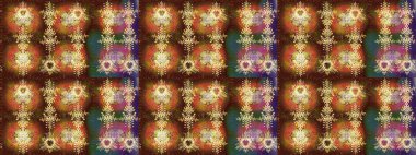 Kışın sembolü. Güzel dekorasyon. İllüstrasyon kar tanesi. Kahverengi, sarı ve turuncu renkli suluboya kar taneleri.