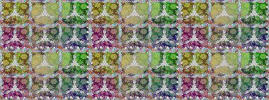 Doodle çiçek. Zentangle soyut çiçek. Bahar Tema Dikişsiz desen arka plan rengi. Raster resim. Düz çiçek öğeleri tasarım. Şirin kumaş deseni.