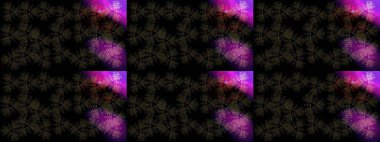 Lace Snowflakes 'in etnik kökü. Raster illüstrasyonu. Stilize Çiçekler. Mandalas 'ın dekoratif dokusu. Kumaş veya Duvar Kağıdı Tasarımı. Tekstil için Lacy Fashion Print. Halk Biçimi.