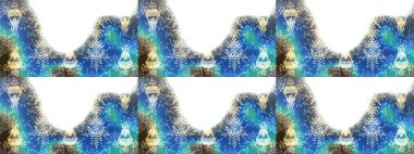 Mavi, beyaz ve nötr siluet kar tanesi işareti. Düz dizayn. Kar Tanesi Mozaik ikonu. Raster illüstrasyonu. Sembol kışı, donmuş, Noel, yeni yıl tatili. Grafiksel element dekorasyonu.