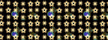 Siyah renkli çiçekler. Yumuşak, bahar çiçekli arka plan. Raster çiçek desenli ve çiçekli..